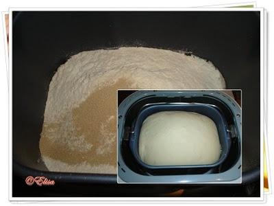 Calzone con beicon y champiñones Calzone con beicon y champiñones