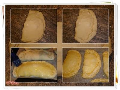 Calzone con beicon y champiñones Calzone con beicon y champiñones