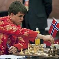 Magnus Carlsen en el Supertorneo de Ajedrez de Pearl Spring 2009