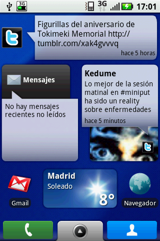 Widgets de Motoblur Widgets de Motoblur