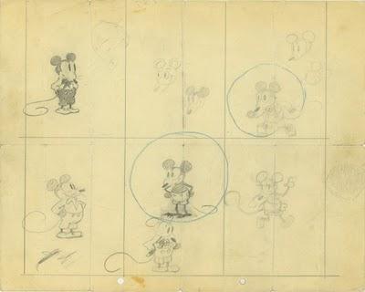 Los primeros diseños para Mickey Los primeros diseños para Mickey