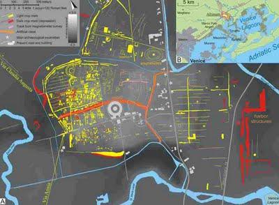 La ciudad romana precursora de Venecia emerge ante las cámaras infrarrojas