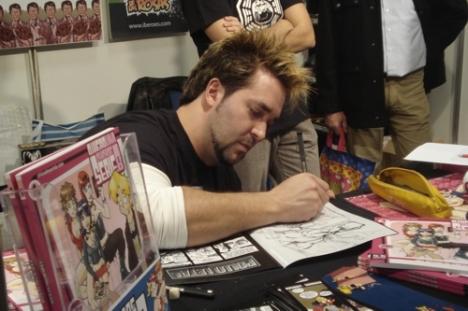 Firmando en Expocómic... 