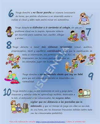 Derechos visuales de los niños Derechos visuales de los niños