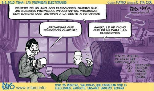 promesas.elecciones Humor de morro fino.