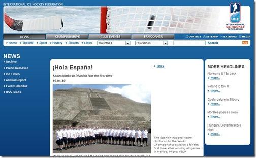 Noticia IIHF