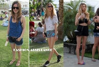 Celebrities en el Festival de Coachella: no sin mis shorts