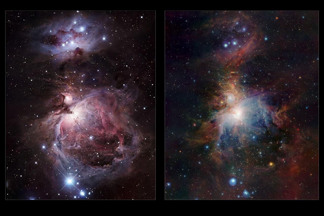 Nebulosa de Orión en infrarrojo Nebulosa de Orión en infrarrojo