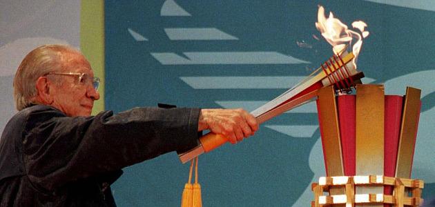 Samaranch enciende la llama olímpica de los Juegos Olímpicos de Nagano'98. Foto: MARCA
