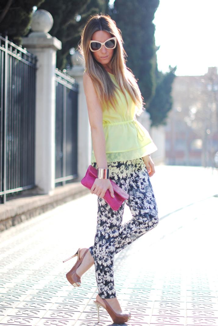 Floral print & Fluor Floral print & Fluor
