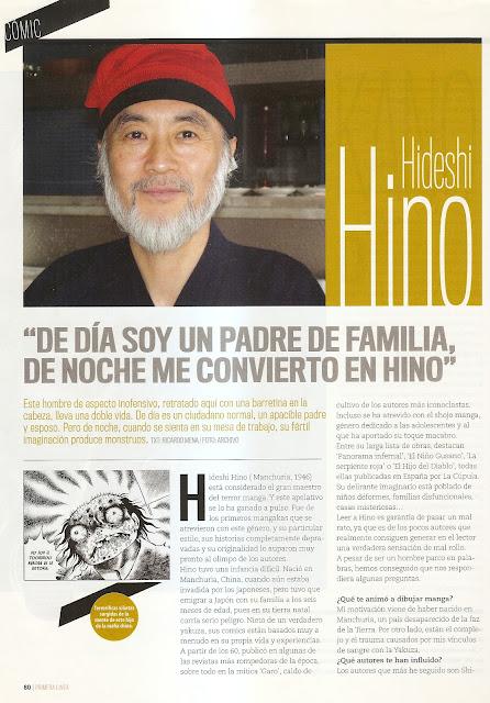 Entrevista a Hideshi Hino en Primera Línea Entrevista a Hideshi Hino en Primera Línea