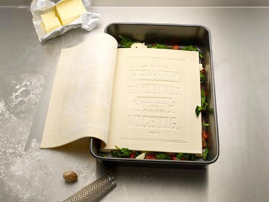 Un libro de recetas que se come Un libro de recetas que se come