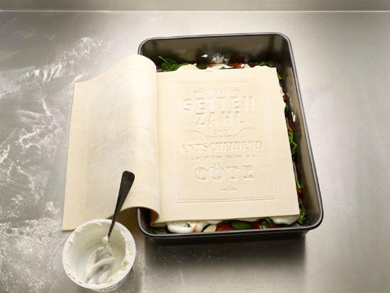 Un libro de recetas que se come Un libro de recetas que se come