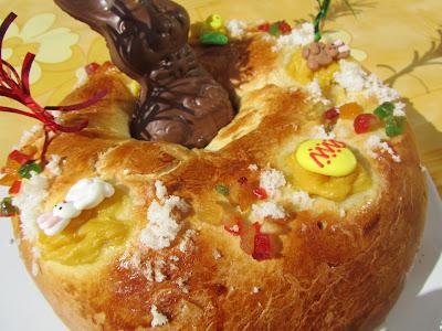 Rosca de Pascua rellena Rosca de Pascua rellena