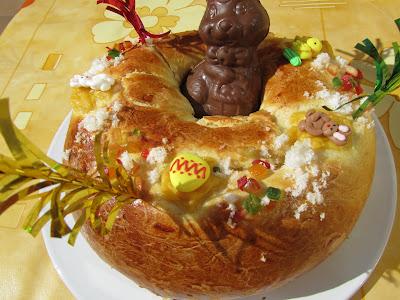 Rosca de Pascua rellena Rosca de Pascua rellena