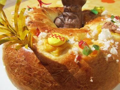 Rosca de Pascua rellena Rosca de Pascua rellena