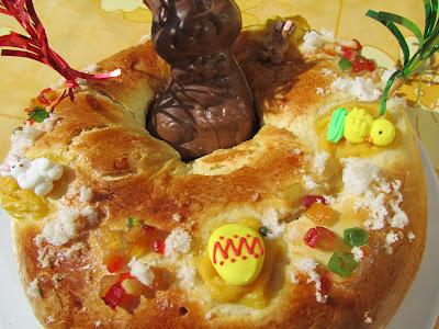 Rosca de Pascua rellena Rosca de Pascua rellena