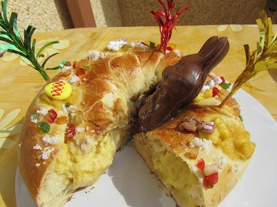 Rosca de Pascua rellena Rosca de Pascua rellena