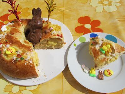 Rosca de Pascua rellena Rosca de Pascua rellena