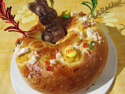 Rosca de Pascua rellena Rosca de Pascua rellena
