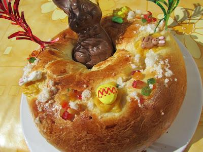 Rosca de Pascua rellena Rosca de Pascua rellena