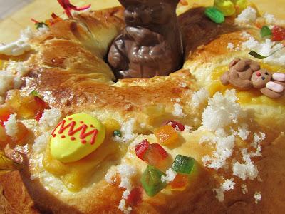 Rosca de Pascua rellena Rosca de Pascua rellena
