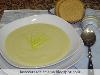 Receta de vichyssoise Receta de vichyssoise
