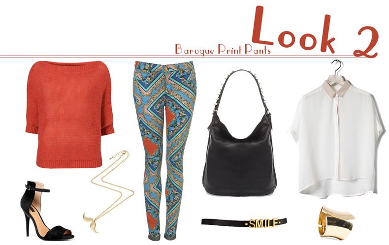 How to Wear: Baroque Print Pants Photobucket