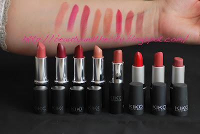 Lipstick Swatches II - KIKO Lipstick Swatches II - KIKO