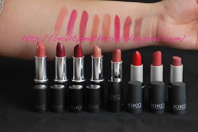 Lipstick Swatches II - KIKO Lipstick Swatches II - KIKO