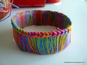 Brazalete ganchillo