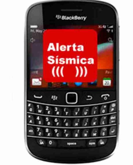Alertas sísmicas en tu BlackBerry