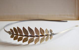 Diadema Griega color Bronce   -   DE NUEVO DISPONIBLE