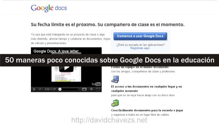 Hosted by imgur.com 50 maneras poco conocidas sobre Google Docs en la educación