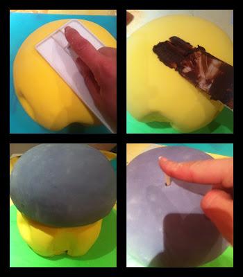 Paso a paso: Tarta casita de los Pitufos Paso a paso: Tarta casita de los Pitufos