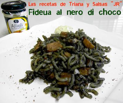 Fideua al nero di choco Fideua al nero di choco