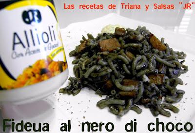 Fideua al nero di choco Fideua al nero di choco