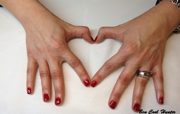 manicura-shellac esmalte rojo manicura-shellac esmalte rojo