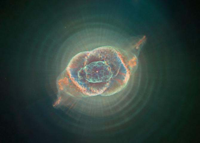 nebulosa, ojo de gato, creacion de las estrellas, fin del sistema solar, estrella