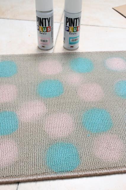 DIY Decoración- Alfombra de lunares /Polka Dots Rug