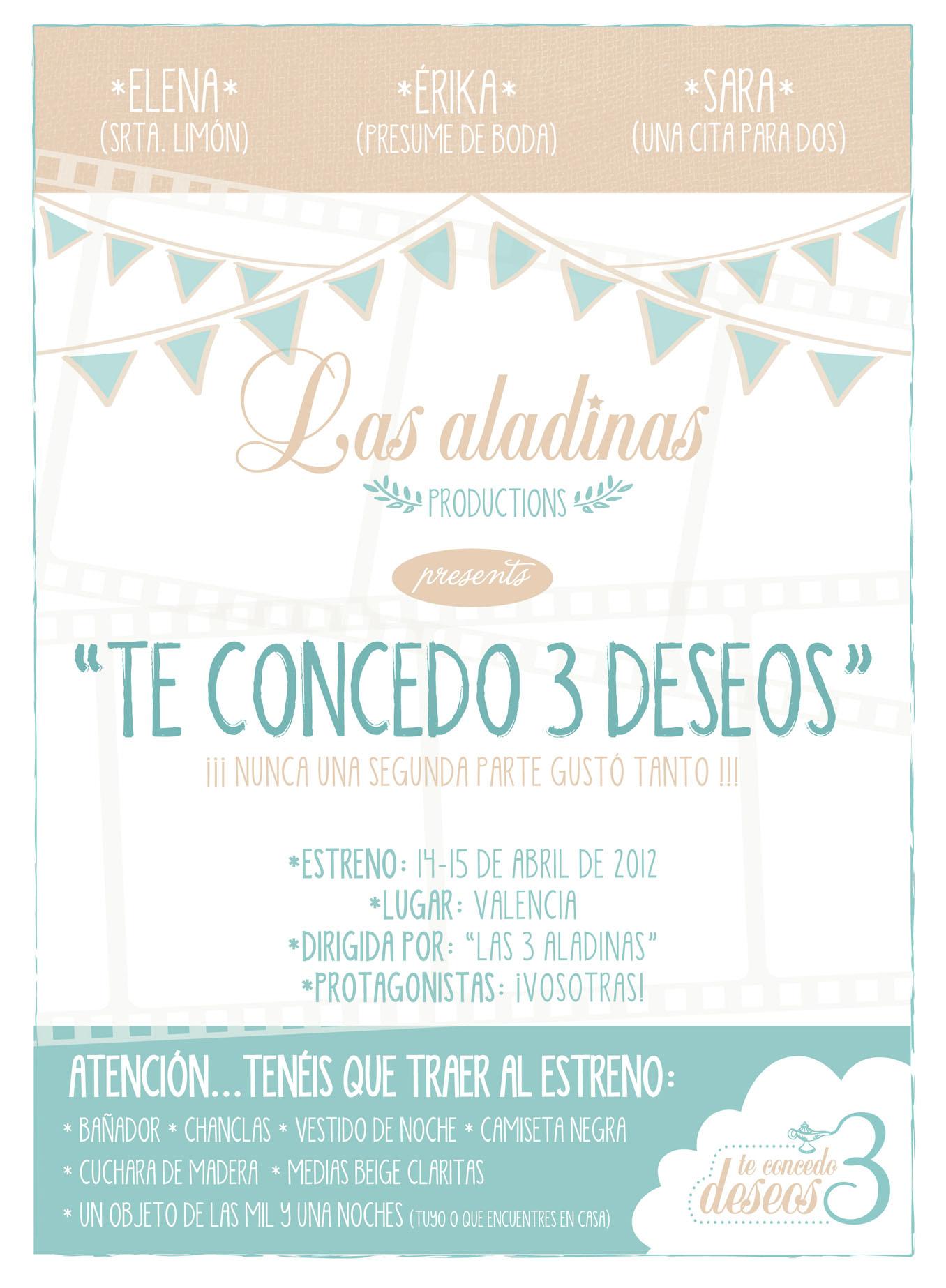 A Kiss of Colour-Te concedo 3 deseos-Project Party Studio Te concedo 3 deseos-invitación