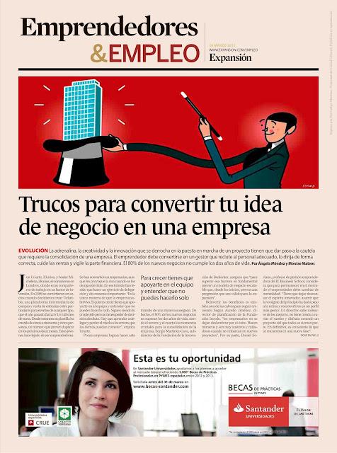 GAPformación en el suplemento Emprendedores y EMPLEO del diario Expansión