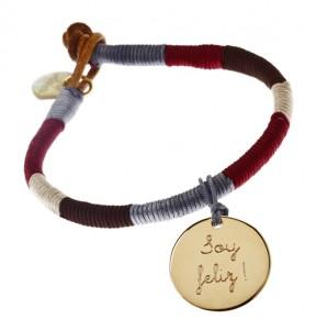 Pulsera afro redim granate Pulsera afro redim granate
