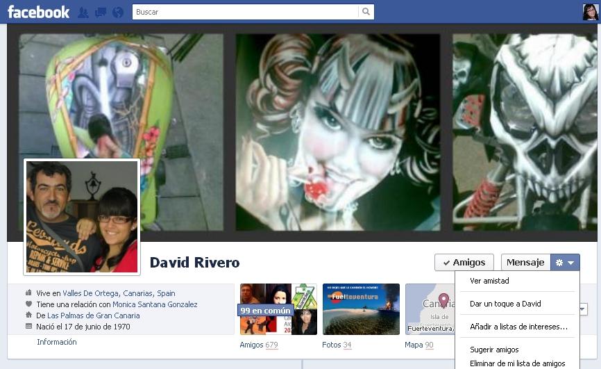 Lista de intereses Facebook David Rivero Aerografia