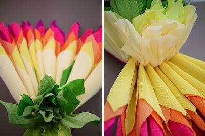 DIY  Flores grandes en papel crepe. Hermosas!!!