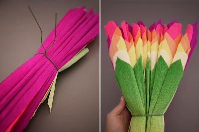 DIY  Flores grandes en papel crepe. Hermosas!!!