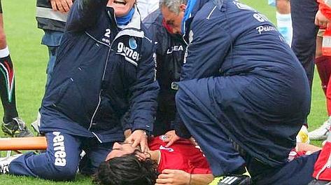 Morosini soccorso in campo. Pieranunzi 