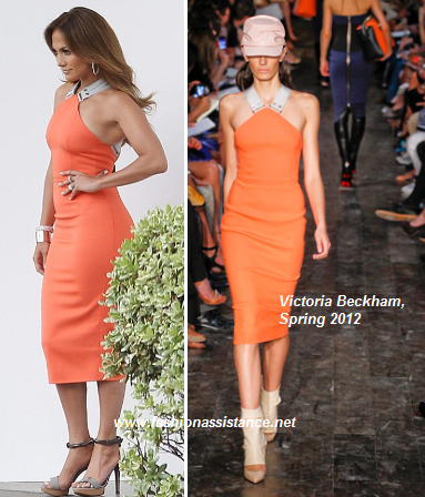 Jennifer López fabulosa con un diseño de Victoria Beckham Jennifer López fabulosa con un diseño de Victoria Beckham