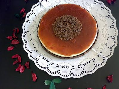 Tarta de fresa y queso mosaico