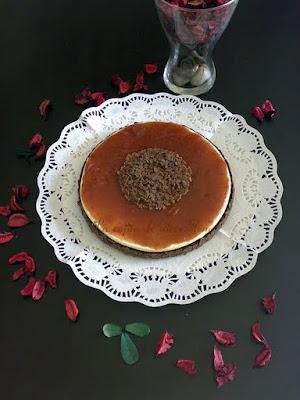 Tarta de fresa y queso mosaico